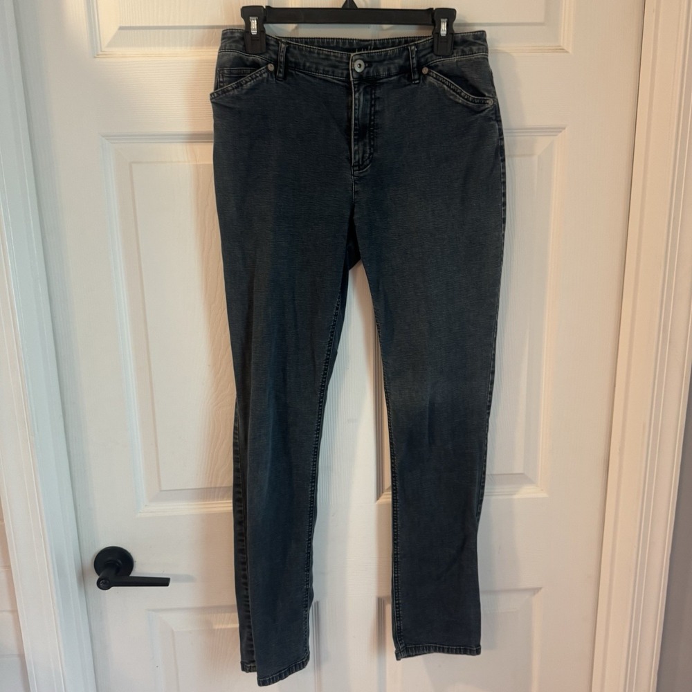 J. Jill Denim Women's 6 Tall Tried & True Fit Slim Ankle Dark Stretch Jeans